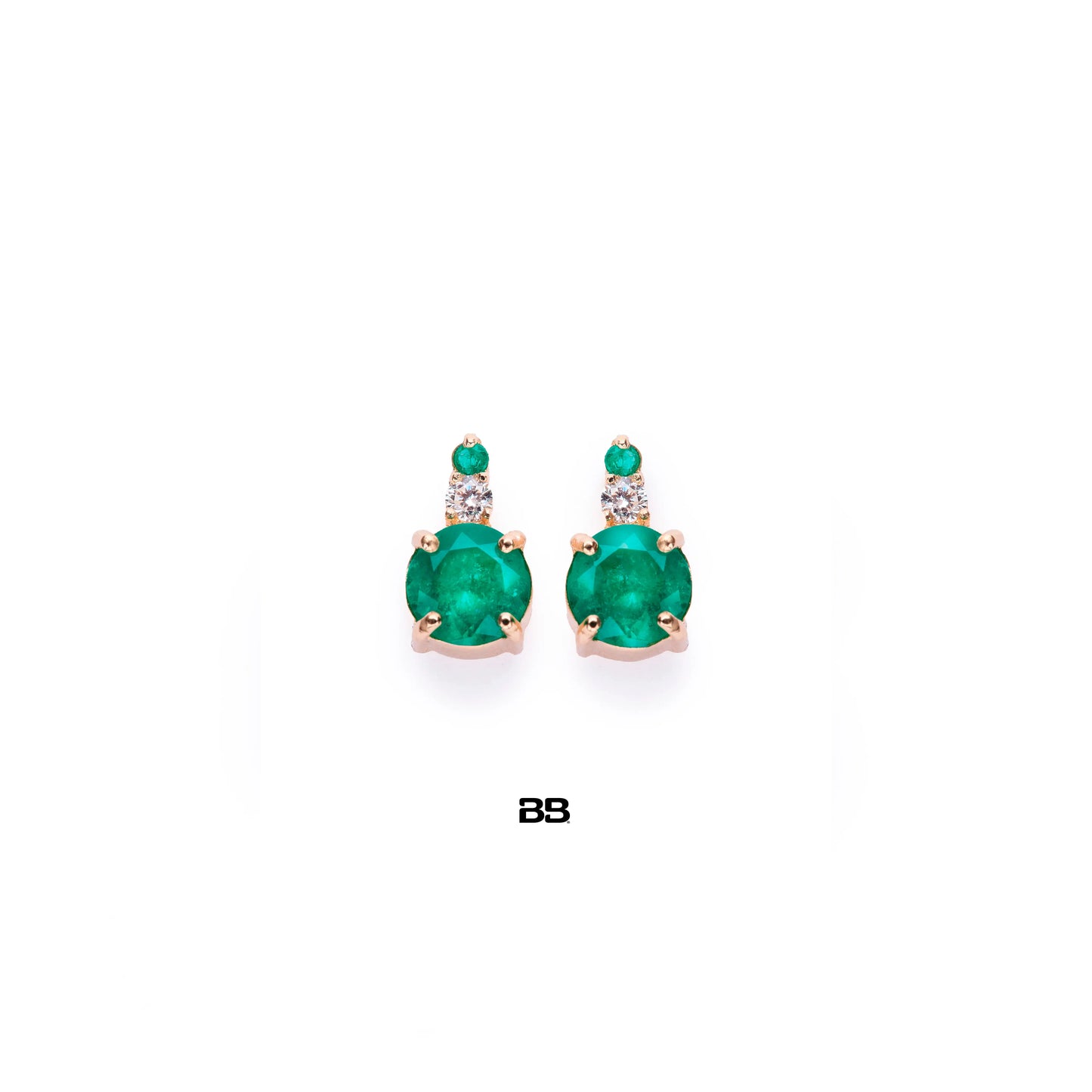Topos Aureal Esmeralda 0.63Qts + Diamante 0.06Qts | 1.75gr | Oro Amarillo (Gemas)