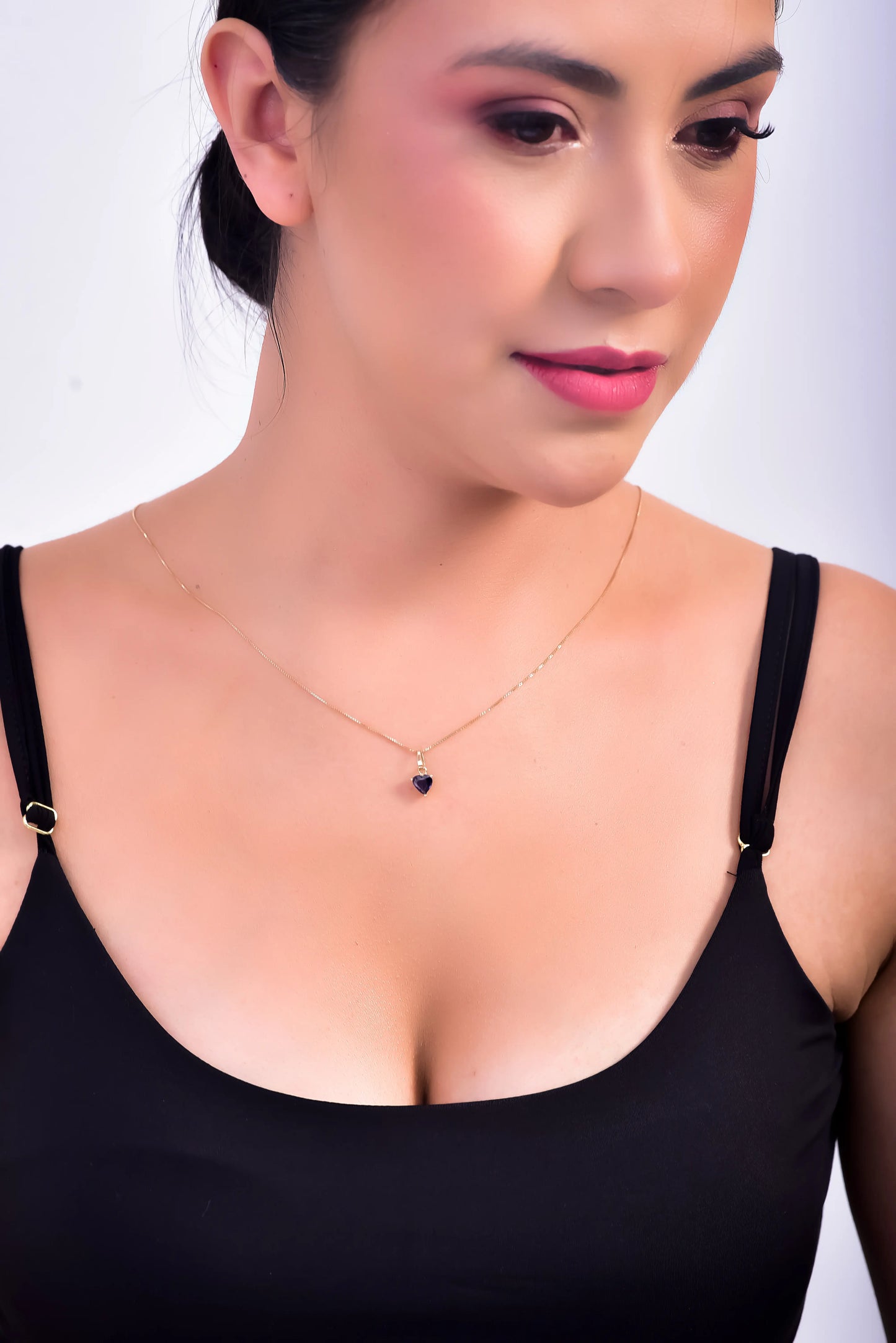 Dije Corazon Z 1 Zafiro 0.75Qts | 1gr | Oro Amarillo (Gemas)