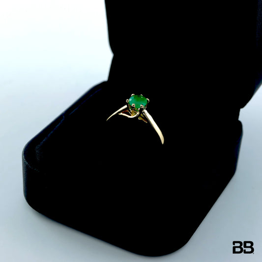 Anillo Solitario My Esmeralda 0.36Qts | 1.7gr | Oro Amarillo (Gemas)