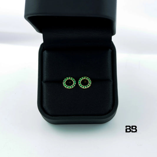 Topos Ring Esmeralda 0.28Qts | 1.2gr | Oro Amarillo (Gemas)