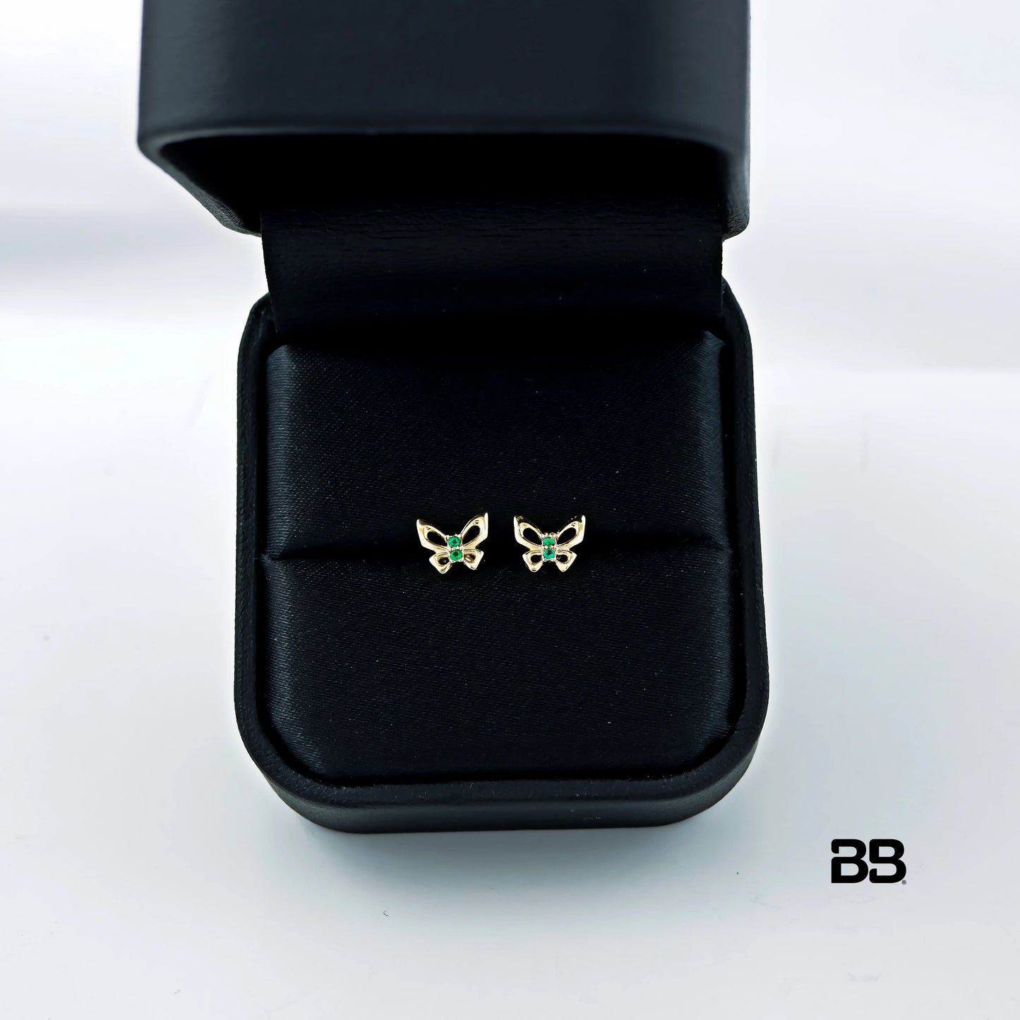 Topos Mariposas Esmeralda 0.02Qts | 1.4gr | Oro Amarillo (Gemas)
