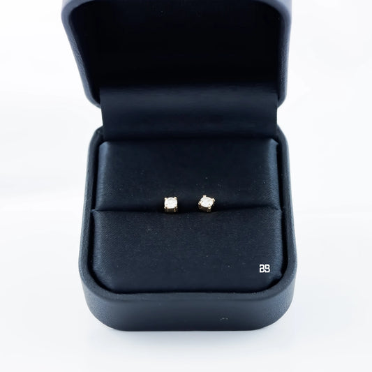 Topos Chaton Diamante 0.12Qts | 0.89gr | Oro Amarillo (Gemas)