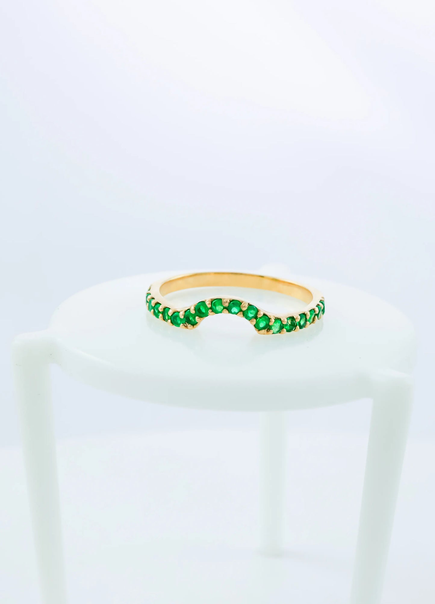 Anillo Churumbelas Esmeralda 0.27Qts | 1.7gr | Oro Amarillo (Gemas)