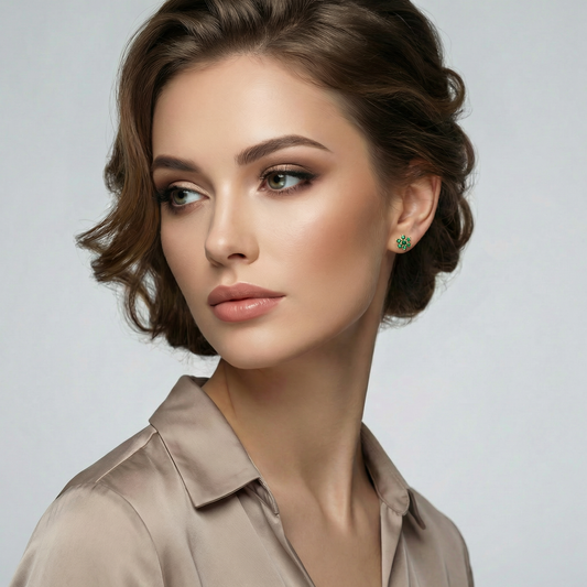 Topos Estrellas Esmeralda 0.18Qts | 1.35gr | Oro Amarillo (Gemas)